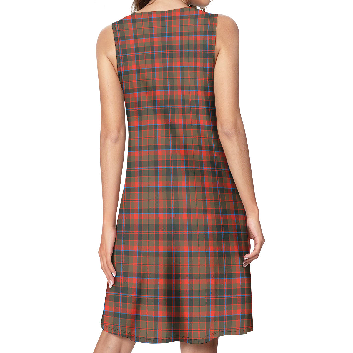 Cumming Hunting Weathered Tartan Womens Casual Dresses - Tartanvibesclothing