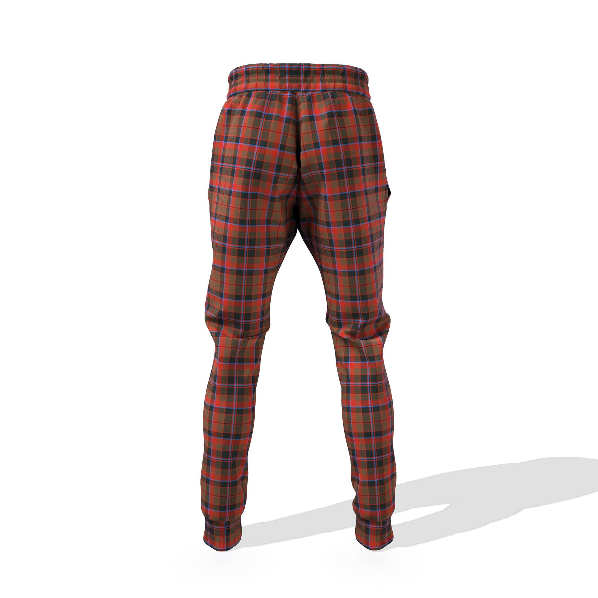 Cumming Hunting Weathered Tartan Joggers Pants with Family Crest - Tartanvibesclothing