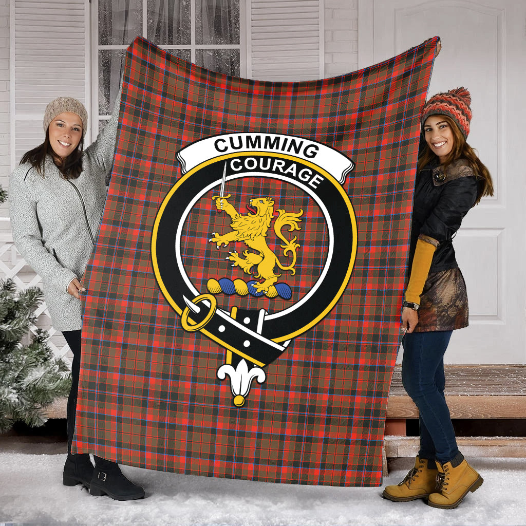 cumming-hunting-weathered-tartab-blanket-with-family-crest