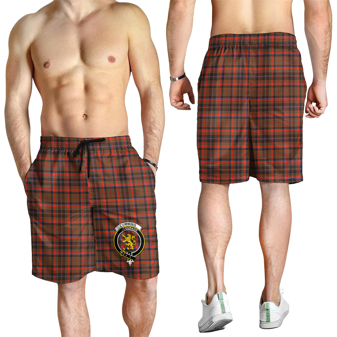 cumming-hunting-weathered-tartan-mens-shorts-with-family-crest