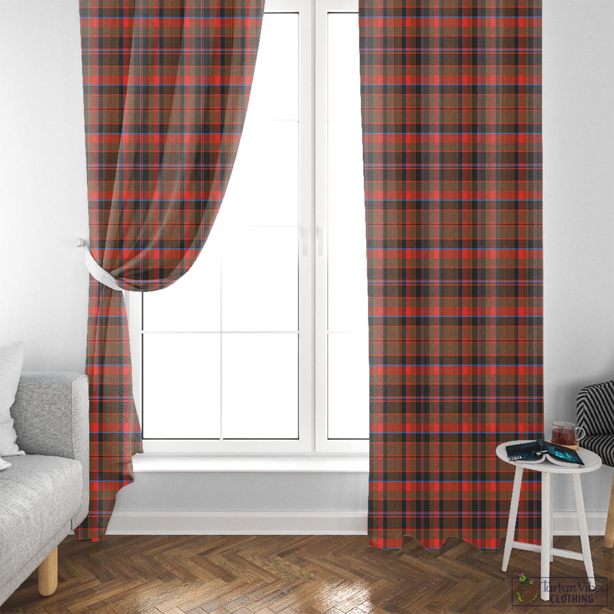 Cumming Hunting Weathered Tartan Window Curtain