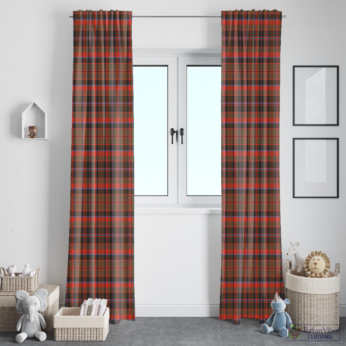 Cumming Hunting Weathered Tartan Window Curtain