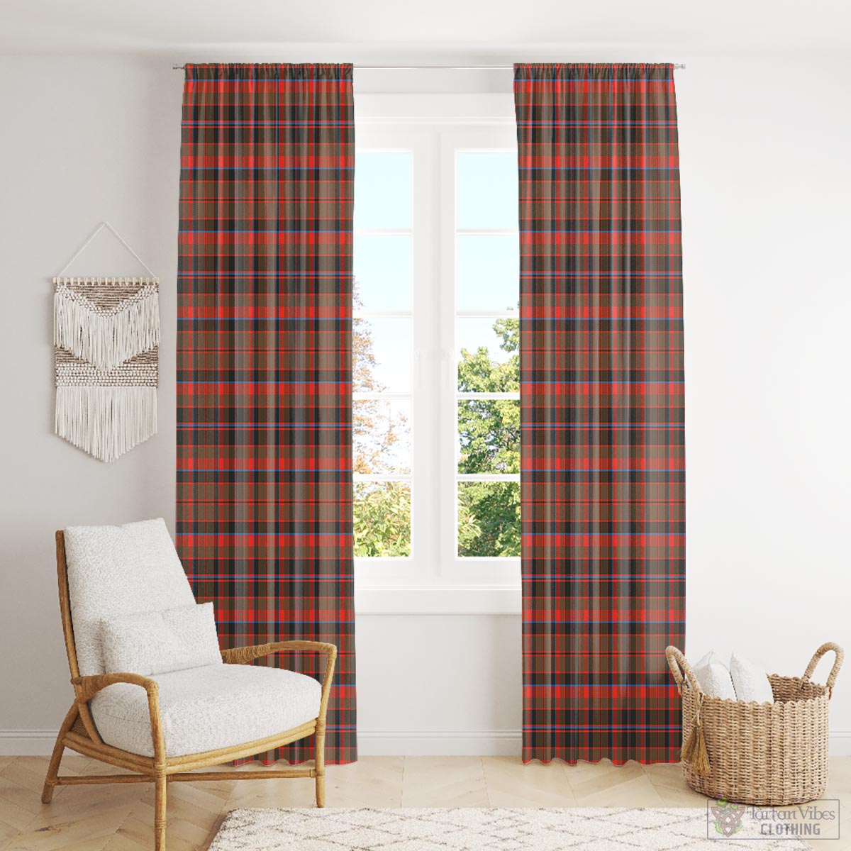 Cumming Hunting Weathered Tartan Window Curtain