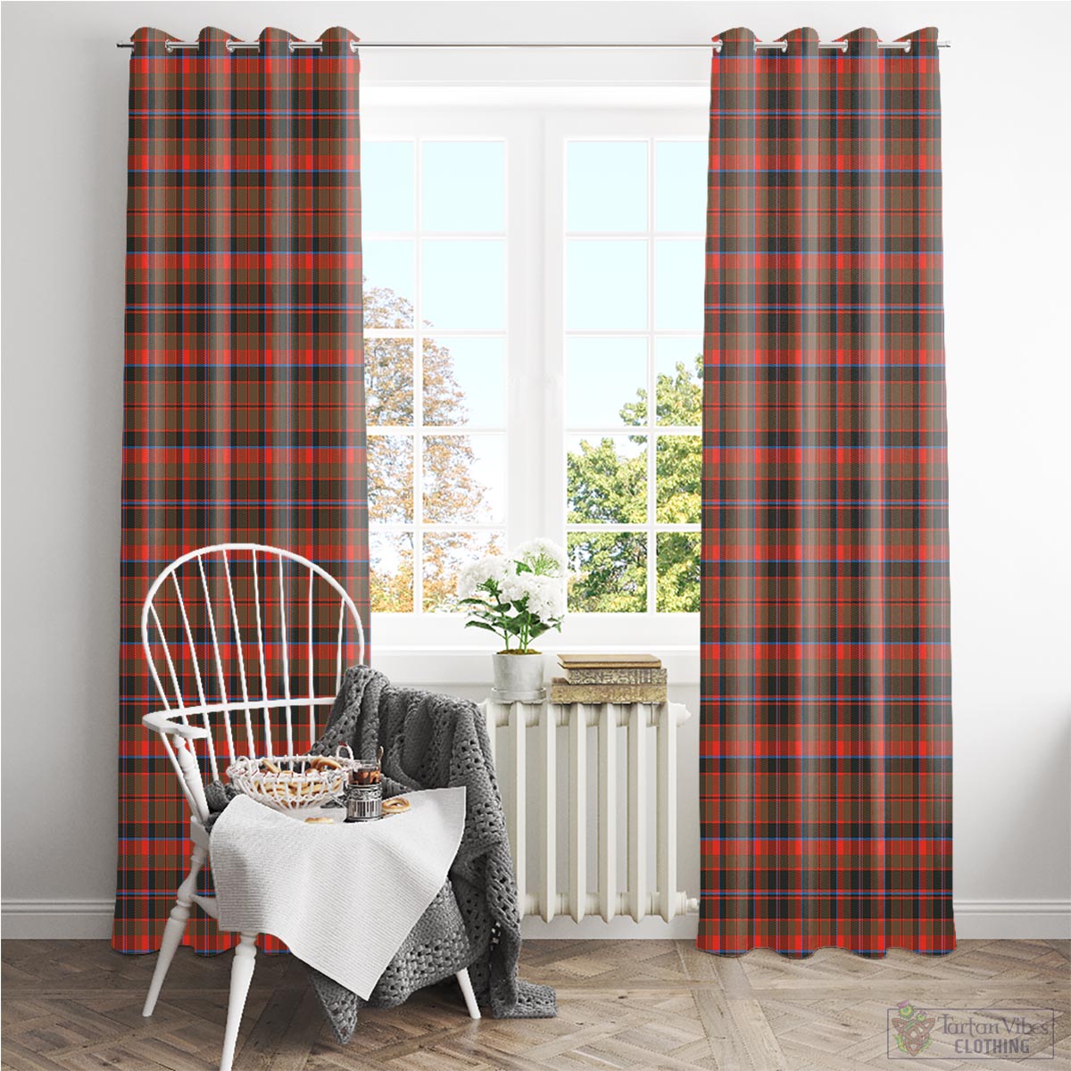 Cumming Hunting Weathered Tartan Window Curtain