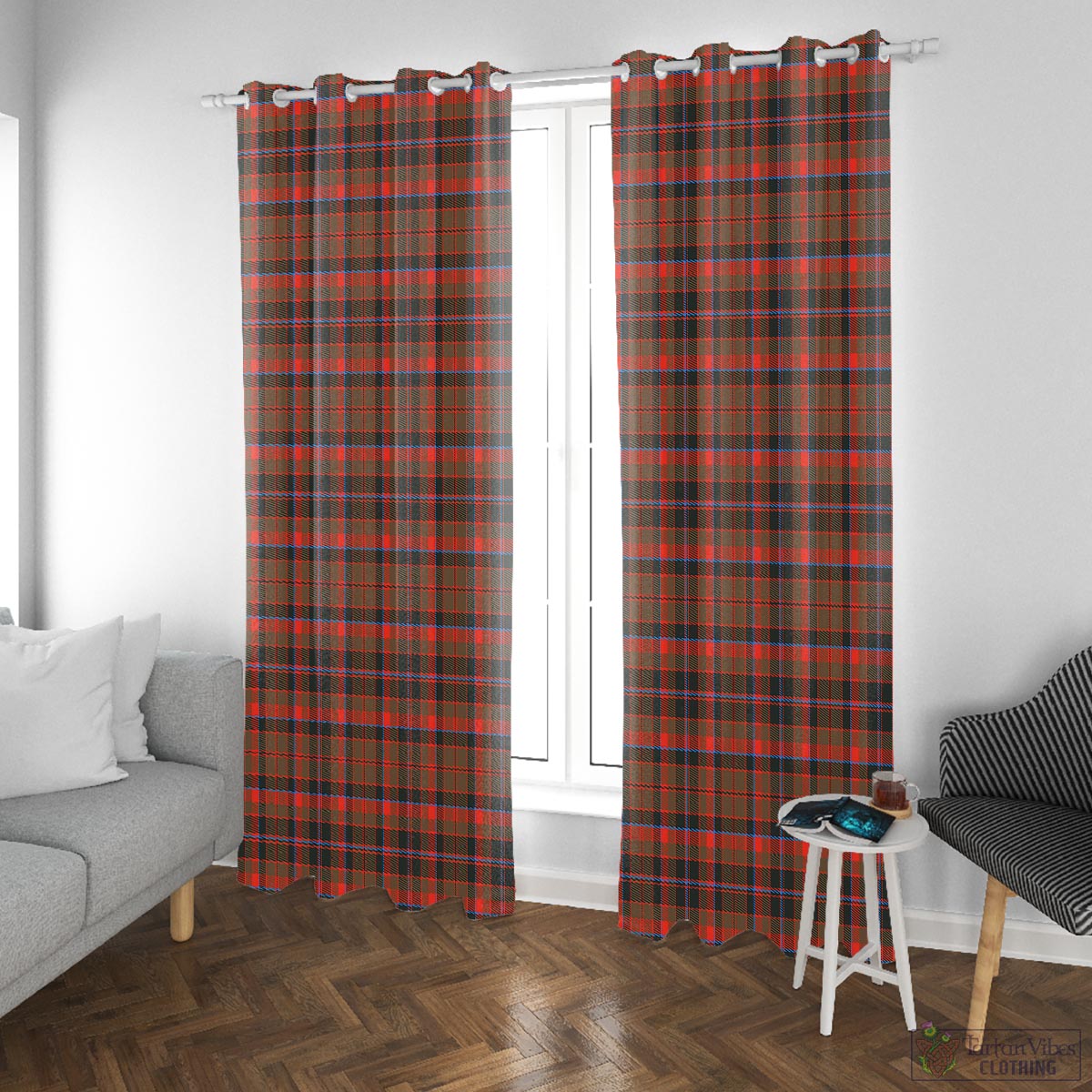 Cumming Hunting Weathered Tartan Window Curtain