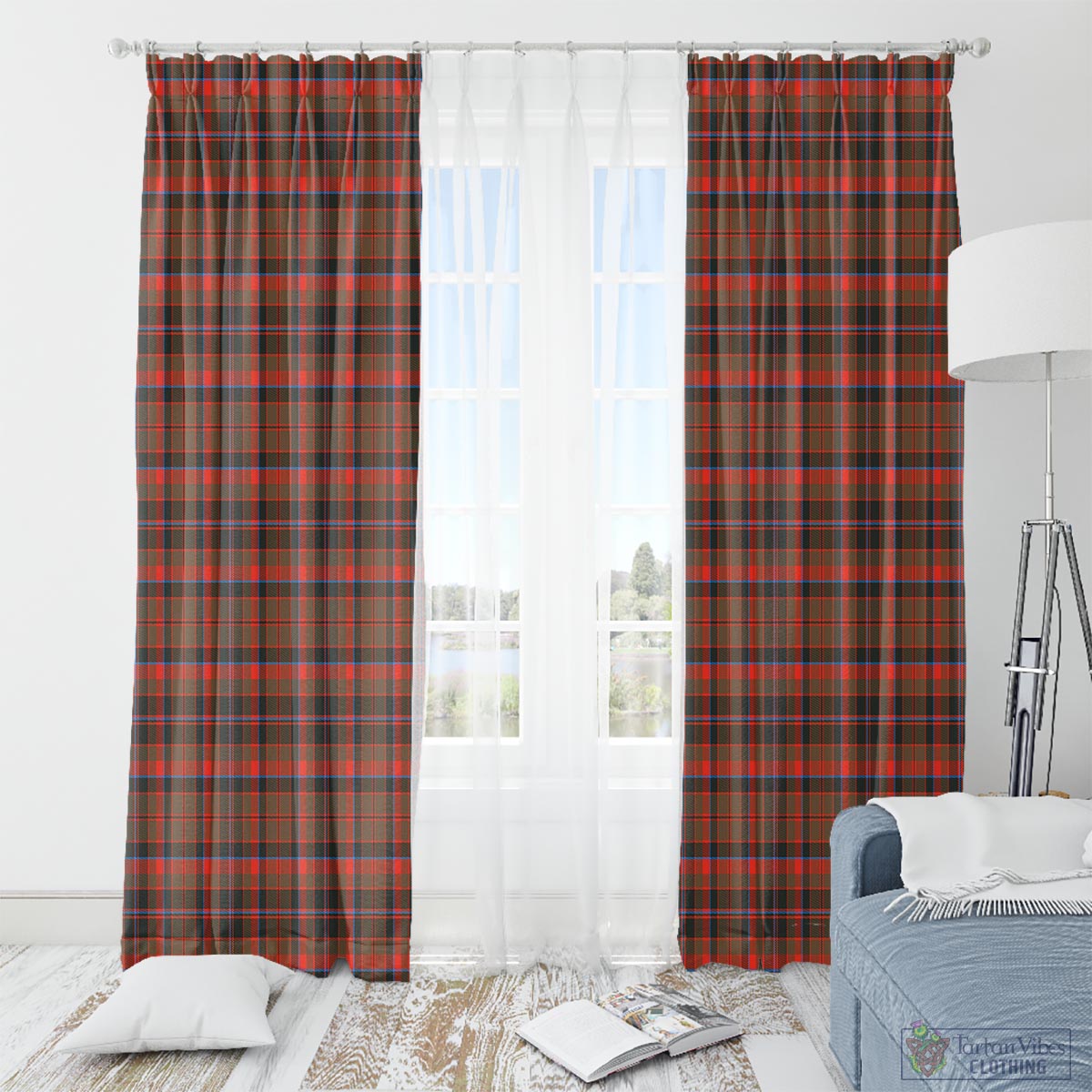 Cumming Hunting Weathered Tartan Window Curtain