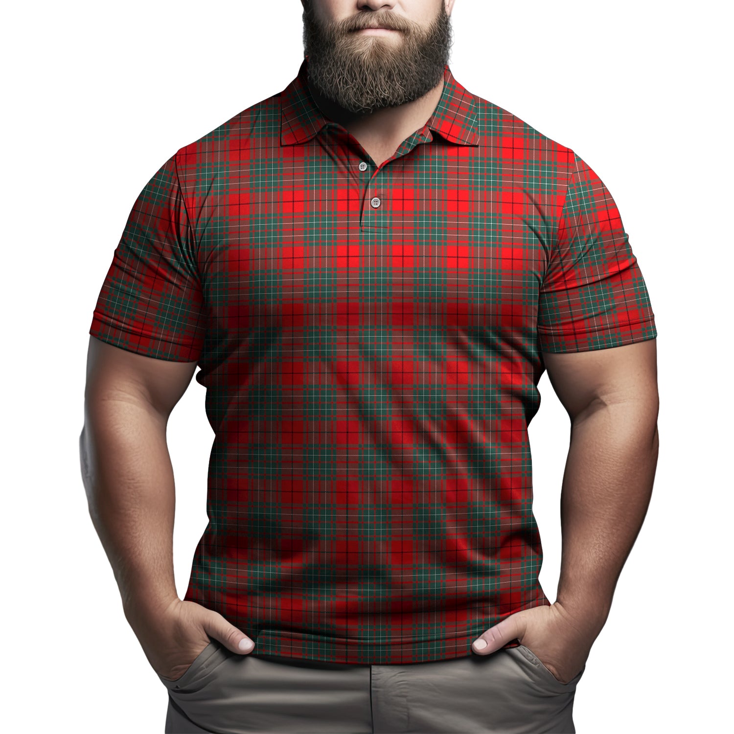 Cumming Modern Tartan Mens Polo Shirt Kid - Tartan Vibes Clothing