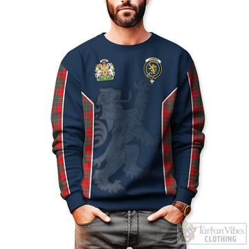 Cumming Modern Tartan Sweater with Family Crest and Lion Rampant Vibes Sport Style