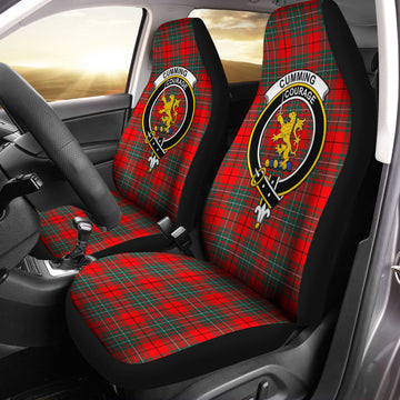 Cumming Modern Tartan Car Seat Cover with Family Crest