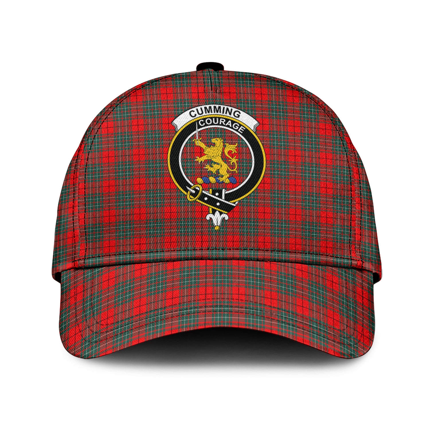 Cumming Modern Tartan Classic Cap with Family Crest Classic Cap Universal Fit - Tartan Vibes Clothing