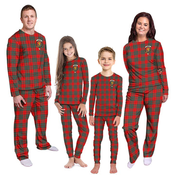 Cumming Modern Tartan Pajamas Family Set with Family Crest