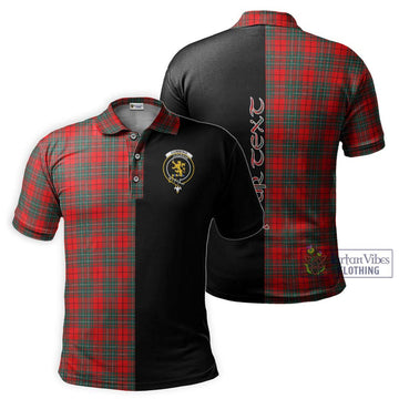 Cumming Modern Tartan Polo Shirt with Family Crest and Half Of Me Style