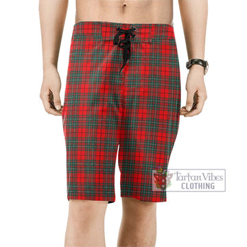 Cumming Modern Tartan Men's Board Shorts