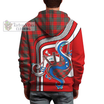 Cumming Modern Tartan Hoodie with Epic Bagpipe Style