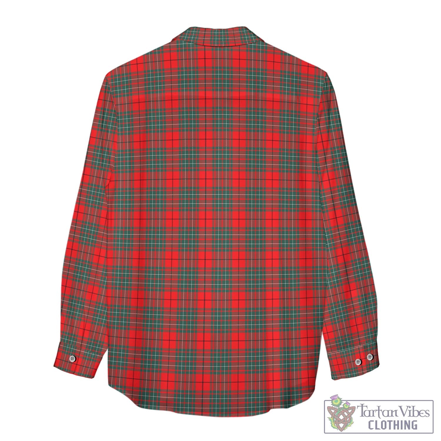 Tartan Vibes Clothing Cumming Modern Tartan Womens Casual Shirt with Family Crest