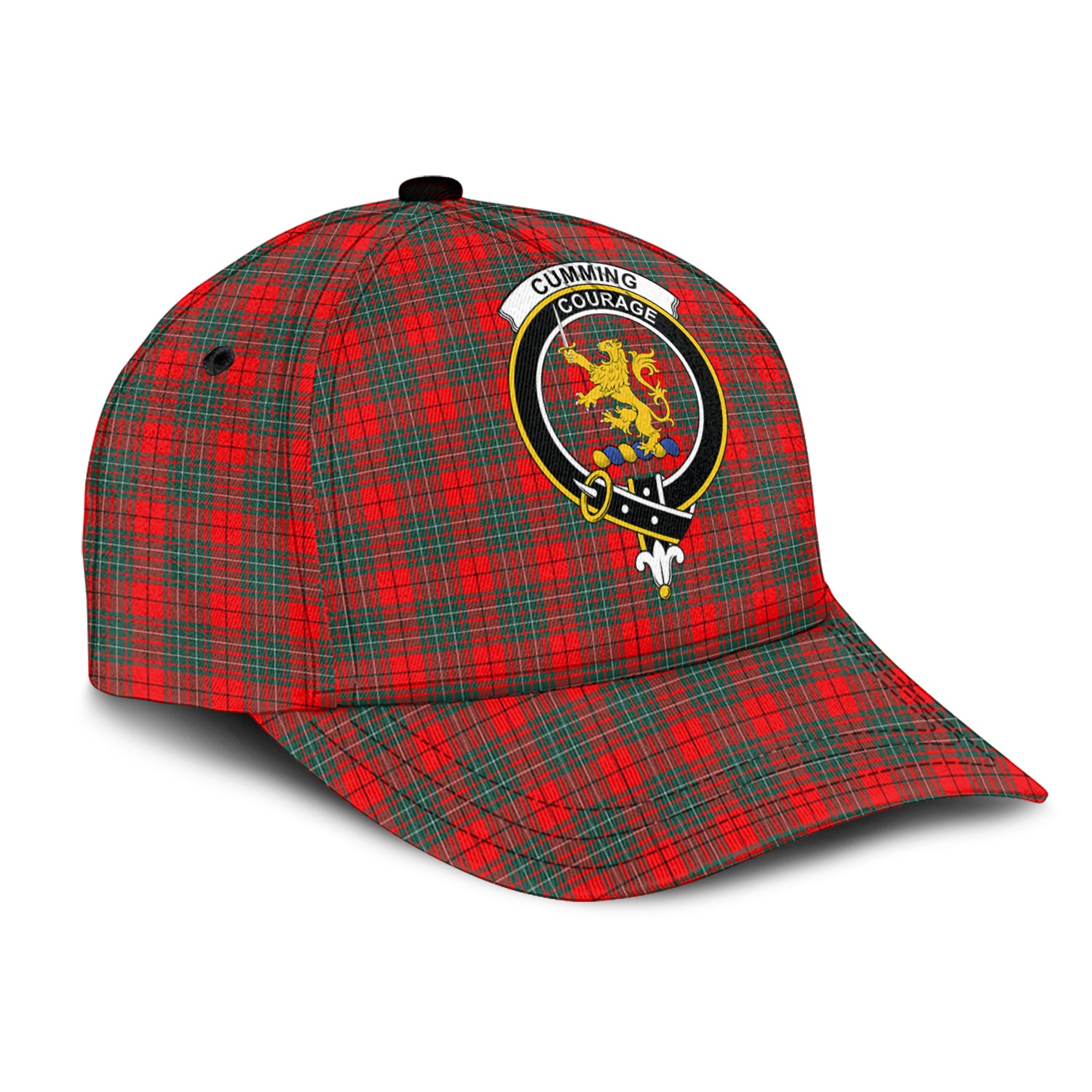 Cumming Modern Tartan Classic Cap with Family Crest - Tartan Vibes Clothing