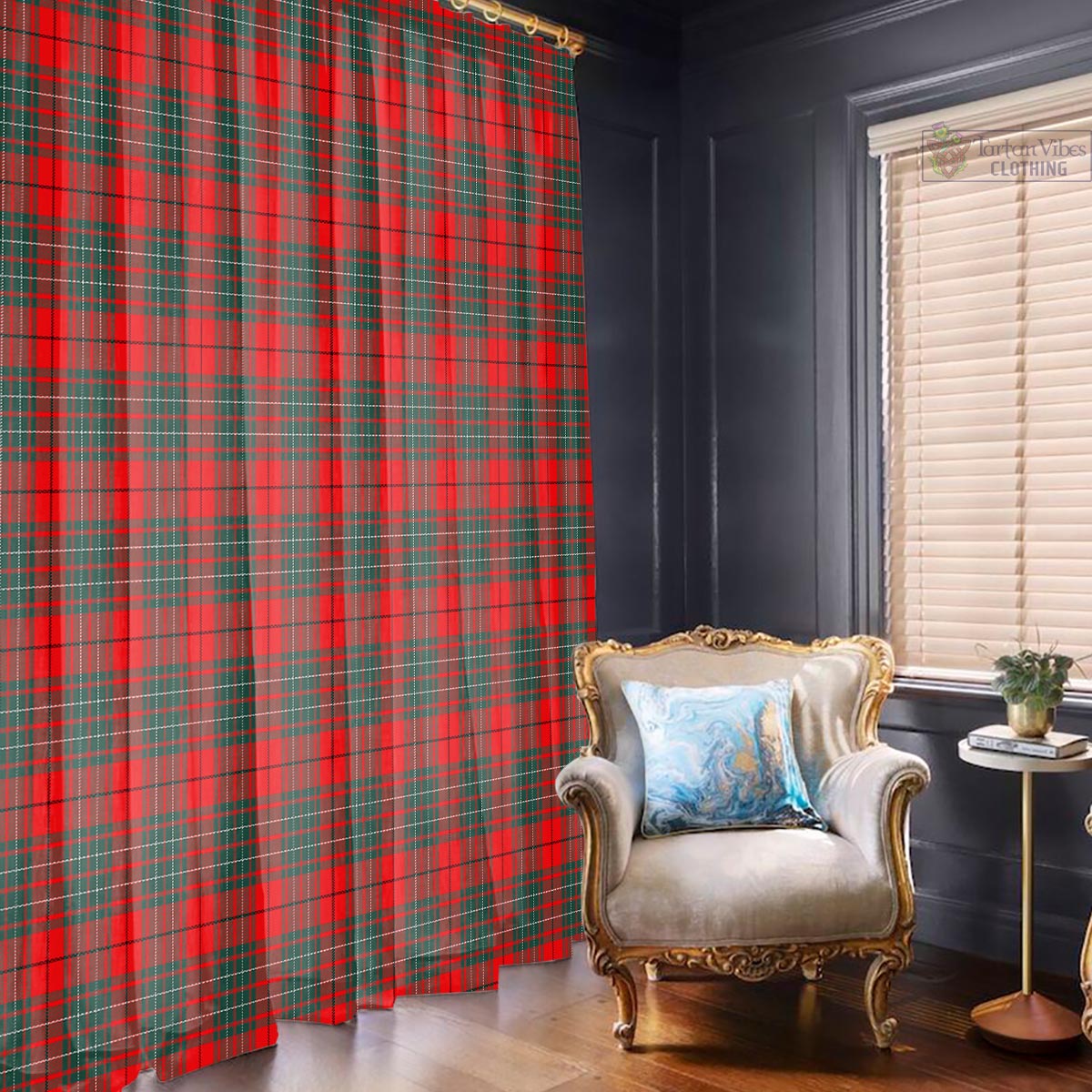 Cumming Modern Tartan Window Curtain