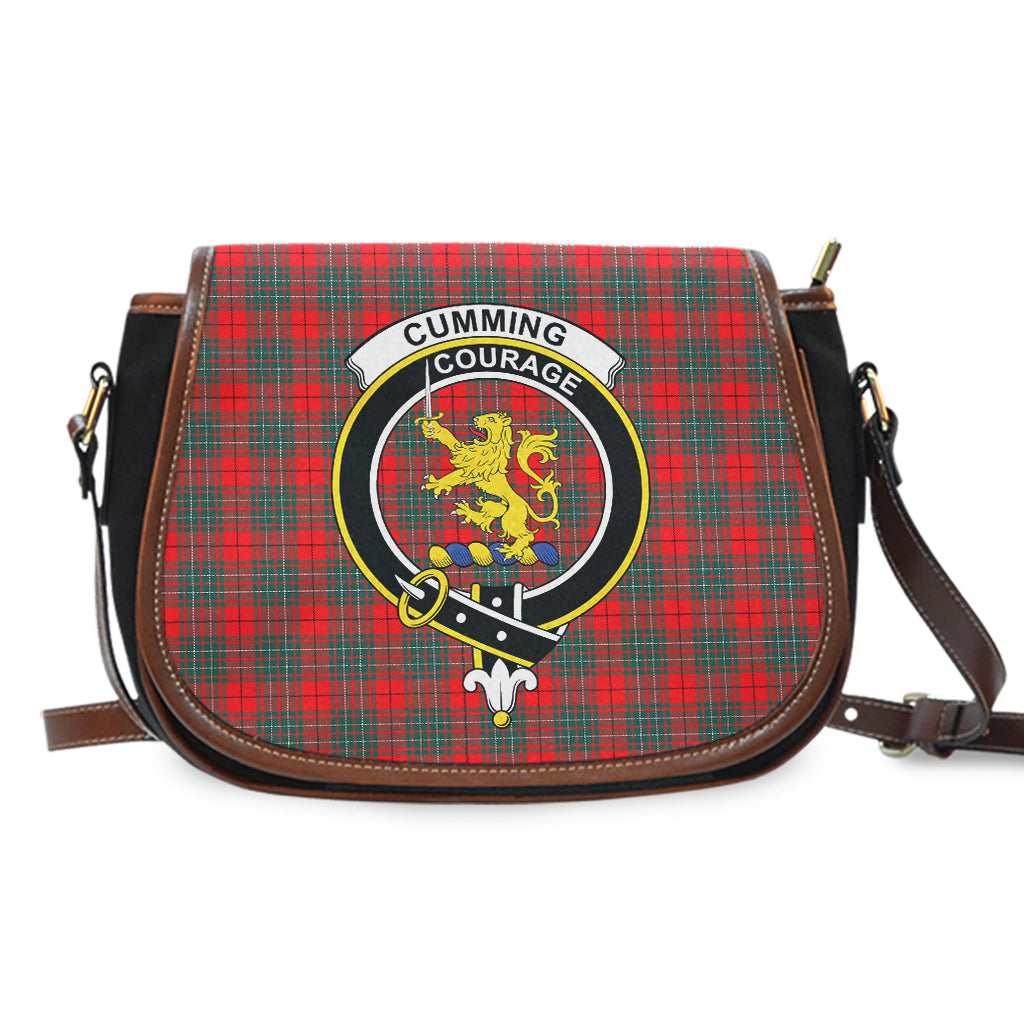 Cumming Modern Tartan Saddle Bag with Family Crest - Tartan Vibes Clothing