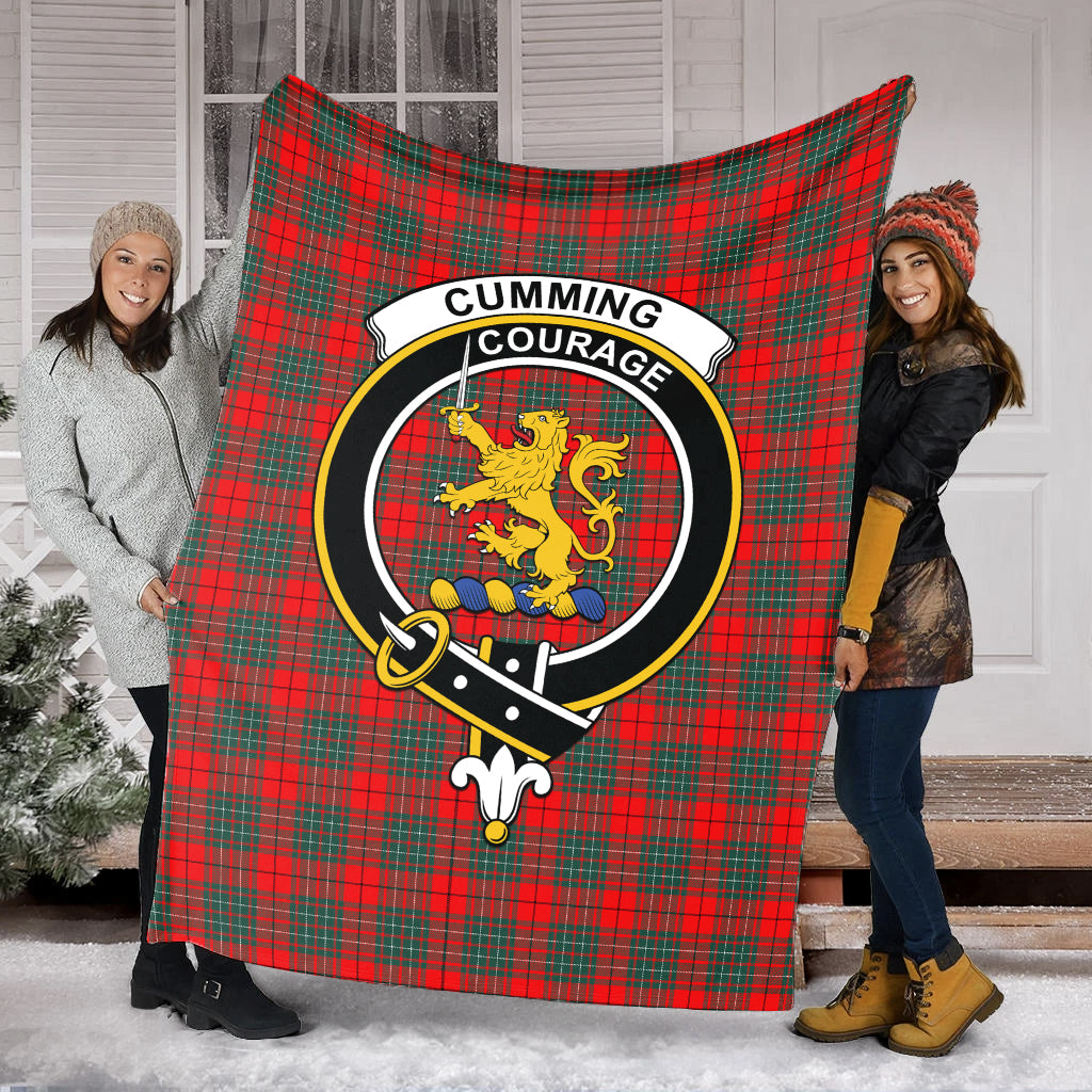 cumming-modern-tartab-blanket-with-family-crest