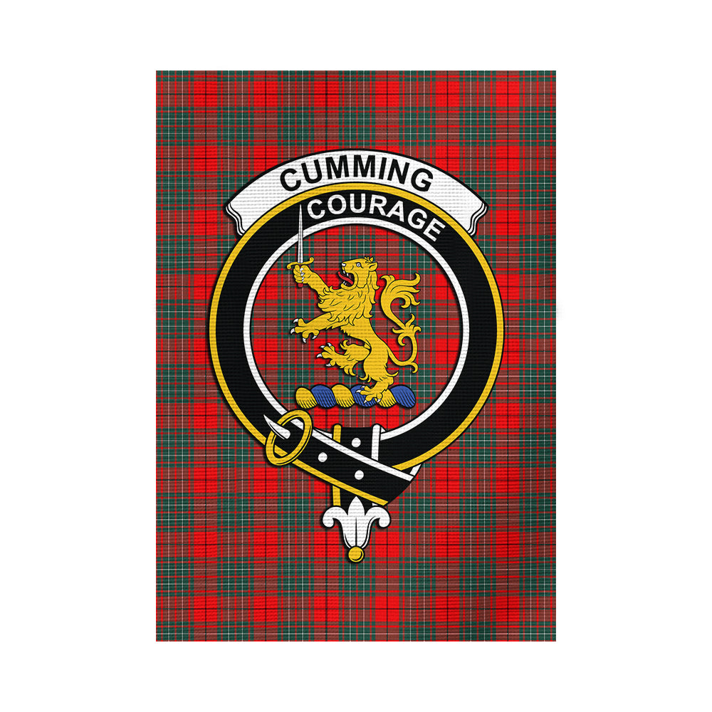 cumming-modern-tartan-flag-with-family-crest