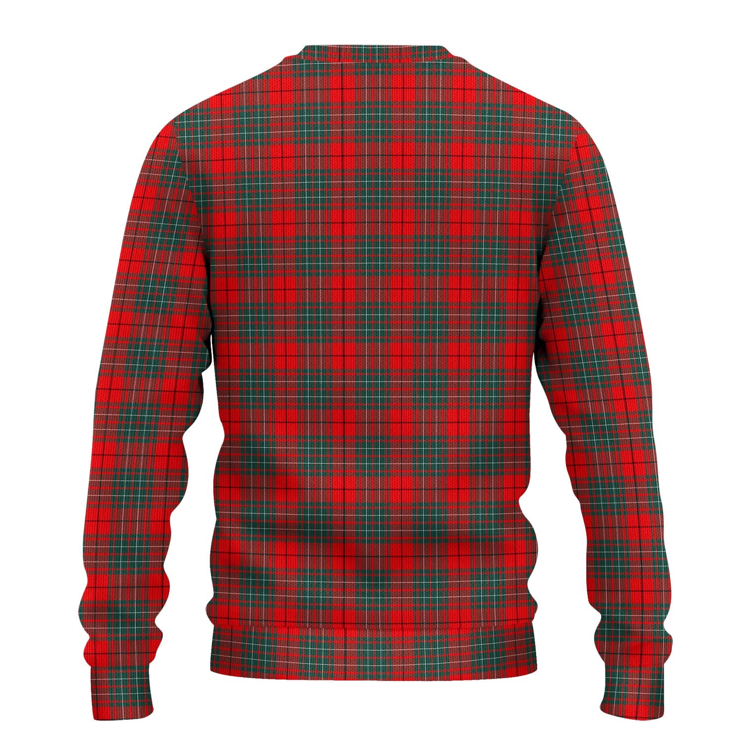 Cumming Modern Tartan Knitted Sweater with Family Crest - Tartanvibesclothing