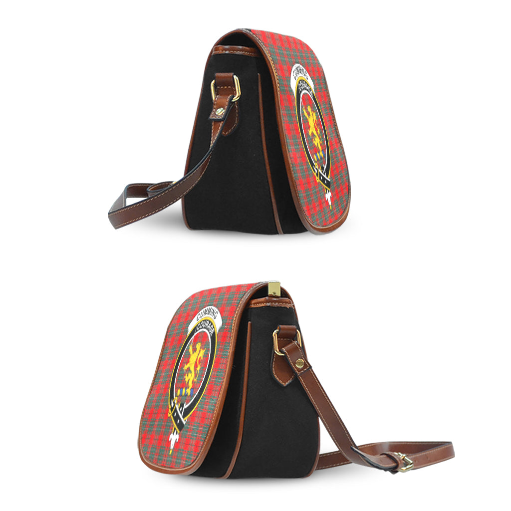 Cumming Modern Tartan Saddle Bag with Family Crest - Tartan Vibes Clothing