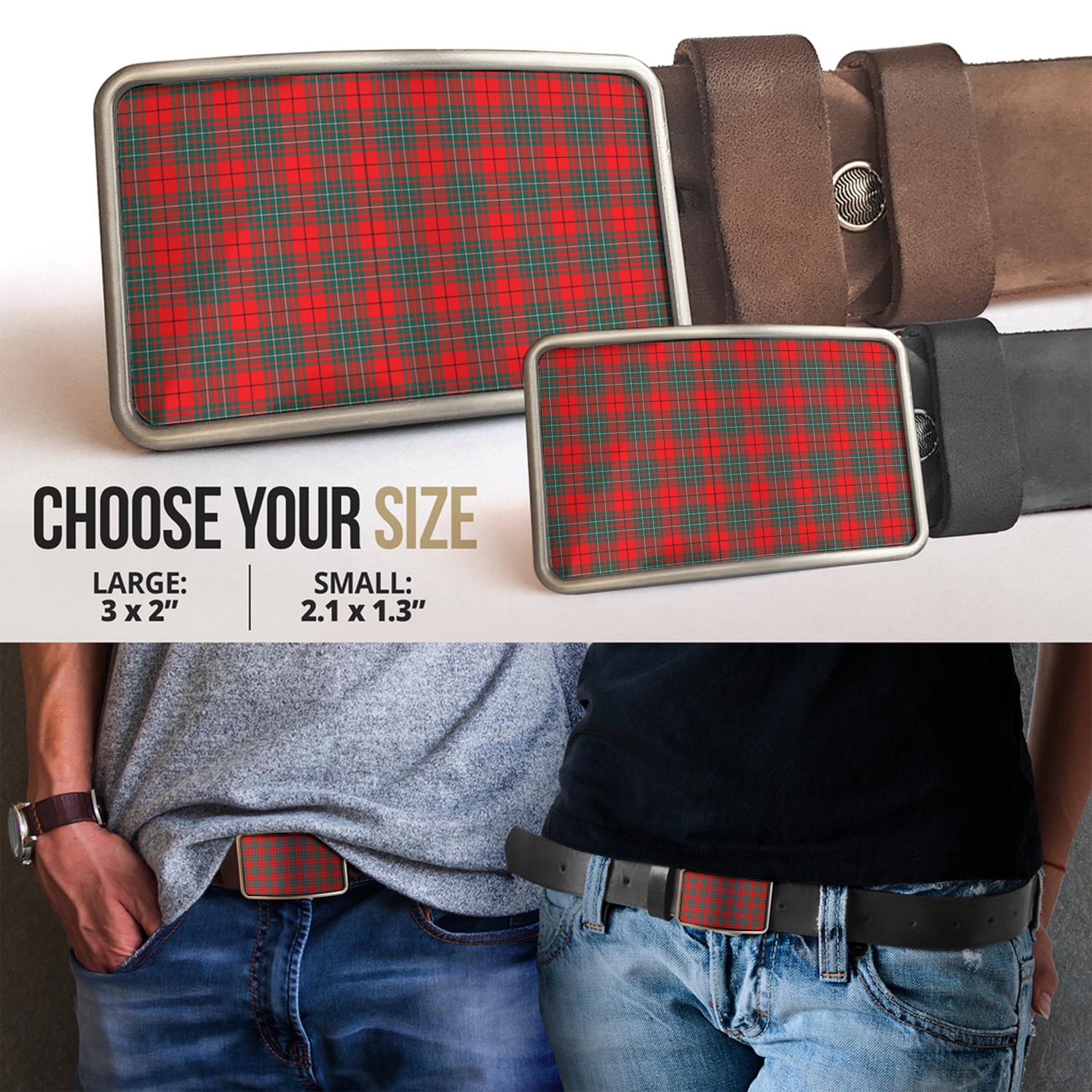 Cumming Modern Tartan Belt Buckles - Tartan Vibes Clothing