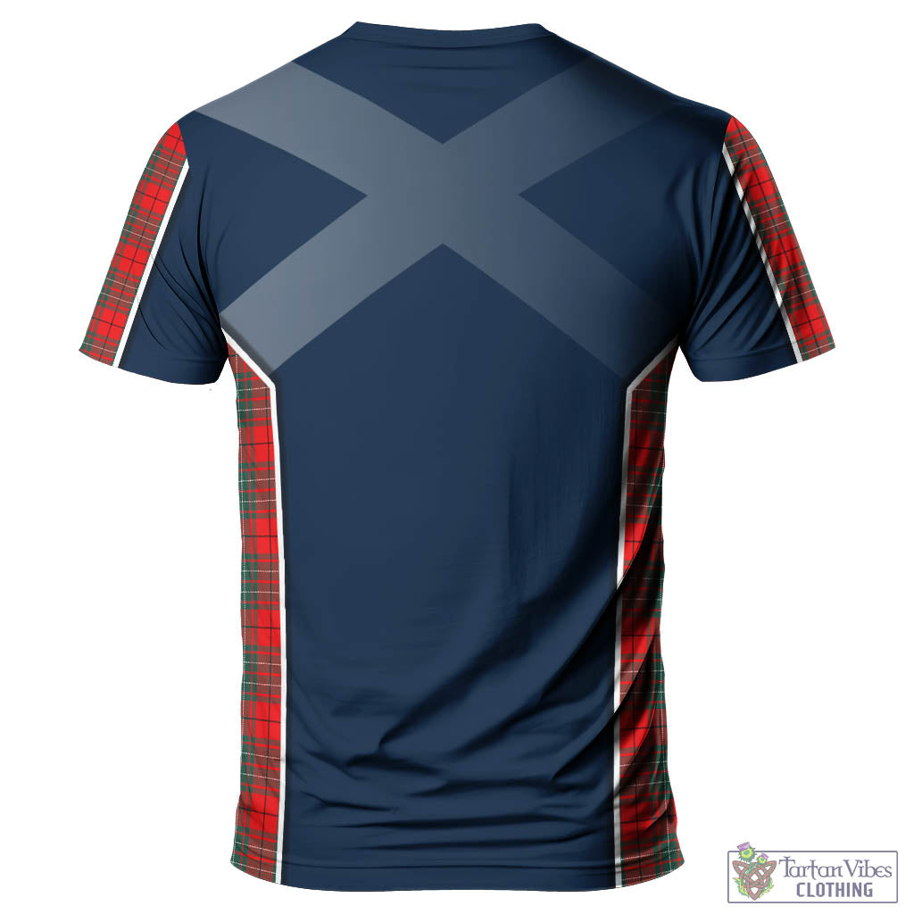 Tartan Vibes Clothing Cumming Modern Tartan T-Shirt with Family Crest and Scottish Thistle Vibes Sport Style