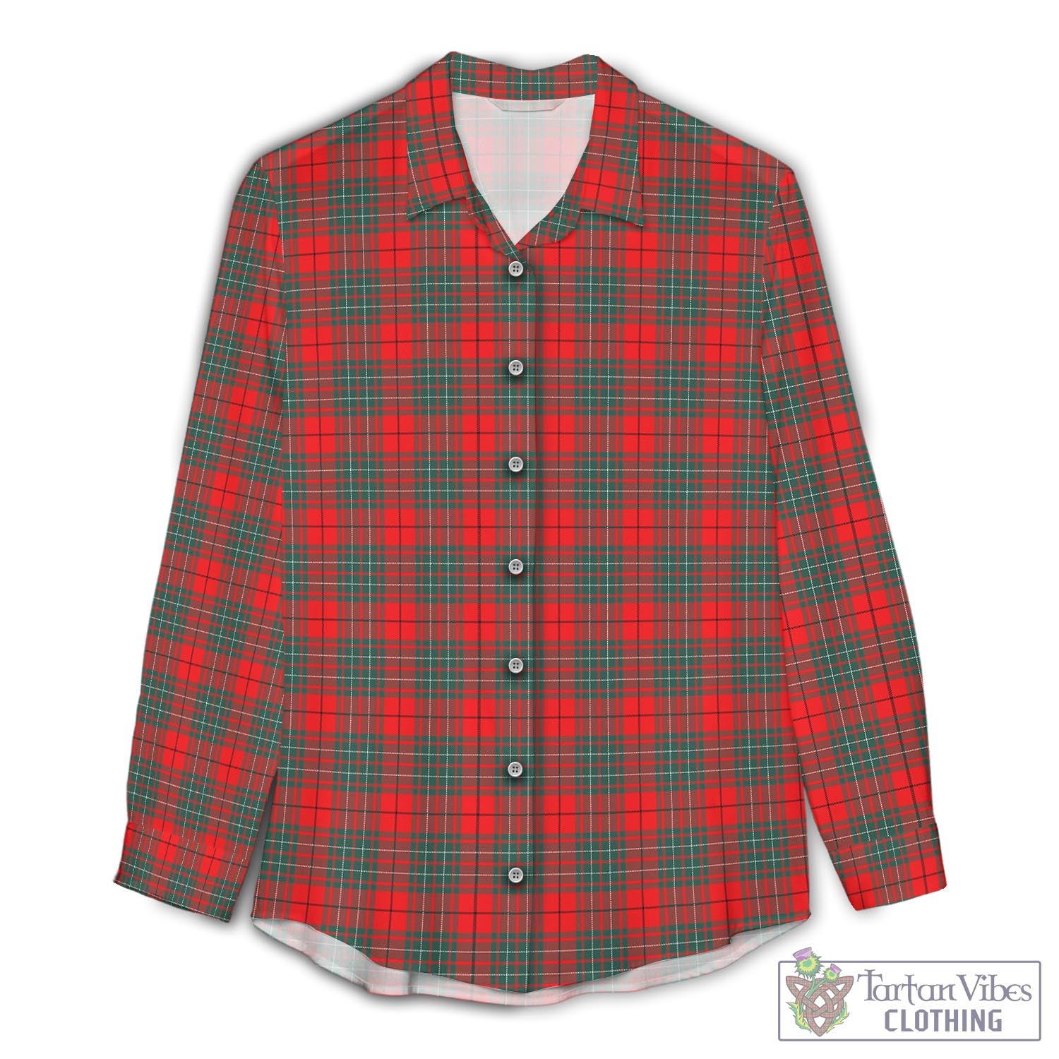 Cumming Modern Tartan Womens Casual Shirt