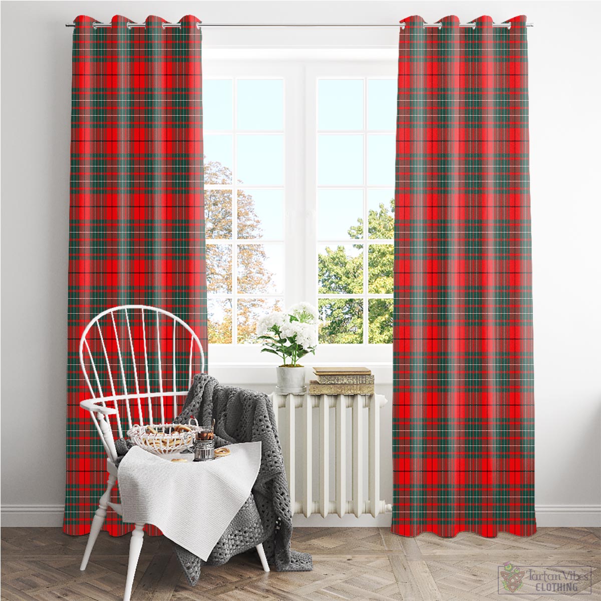 Cumming Modern Tartan Window Curtain