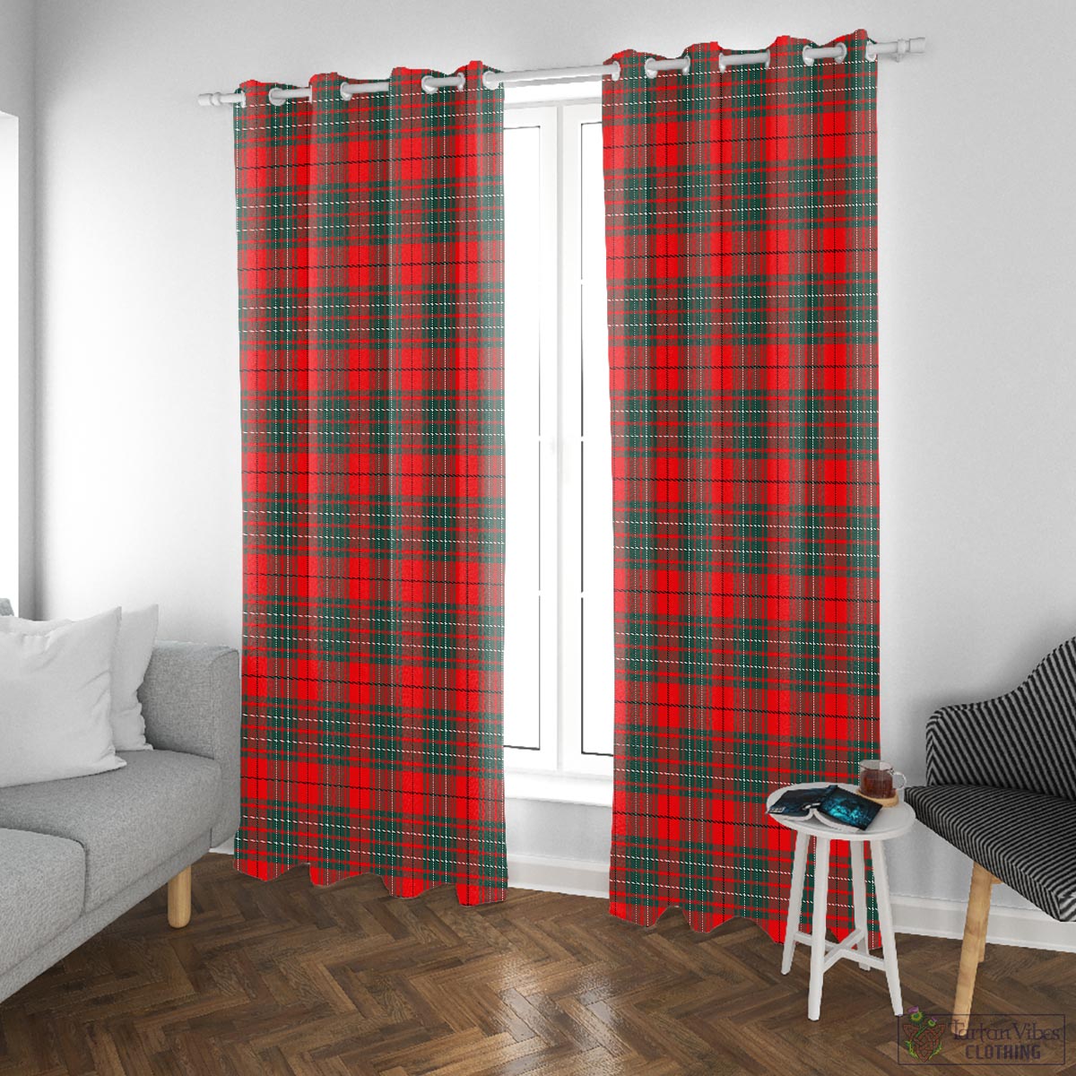 Cumming Modern Tartan Window Curtain