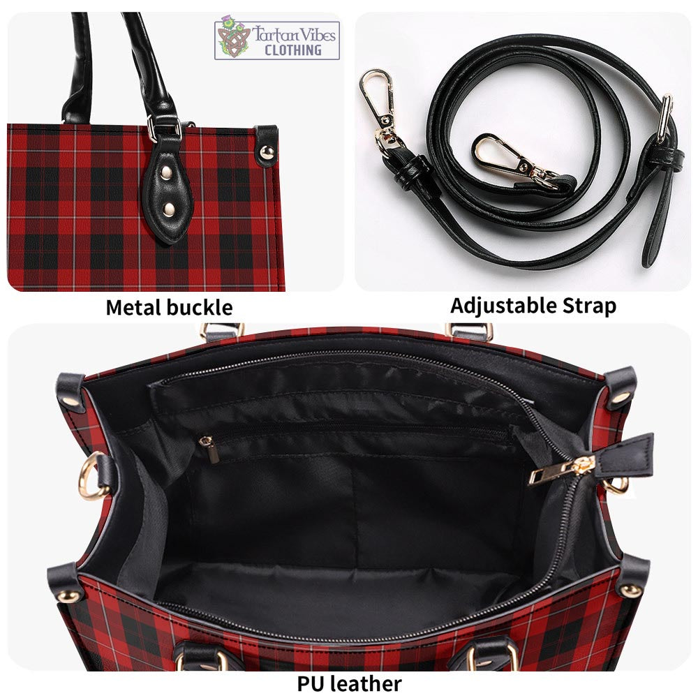 Tartan Vibes Clothing Cunningham Tartan Luxury Leather Handbags