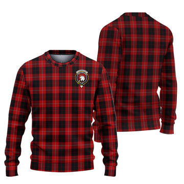 Cunningham Tartan Ugly Sweater with Family Crest