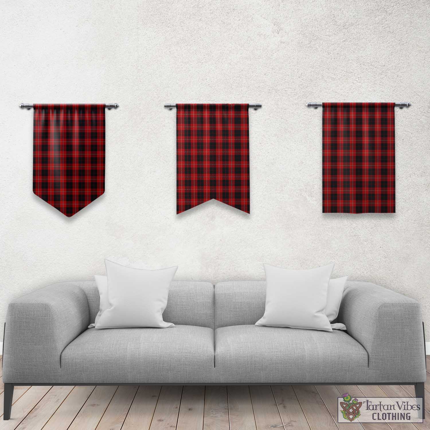 Tartan Vibes Clothing Cunningham Tartan Gonfalon, Tartan Banner