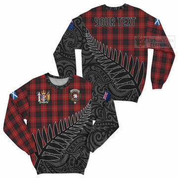 Cunningham Crest Tartan Sweatshirt with New Zealand Silver Fern Half Style