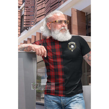 Cunningham Tartan Cotton T-shirt with Family Crest and Half Of Me Style