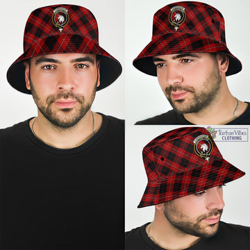 Cunningham Tartan Bucket Hat with Family Crest