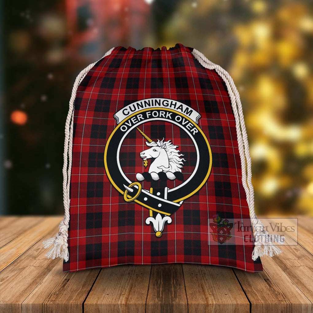 Tartan Vibes Clothing Cunningham Tartan Christmas Santa's Bag with Family Crest