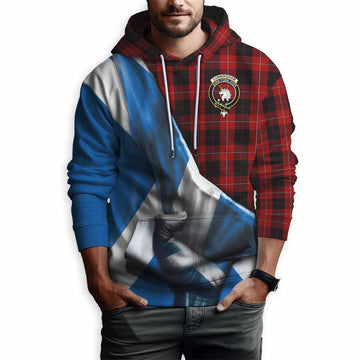 Cunningham Tartan Hoodie with Family Crest Scotland Patriotic Style