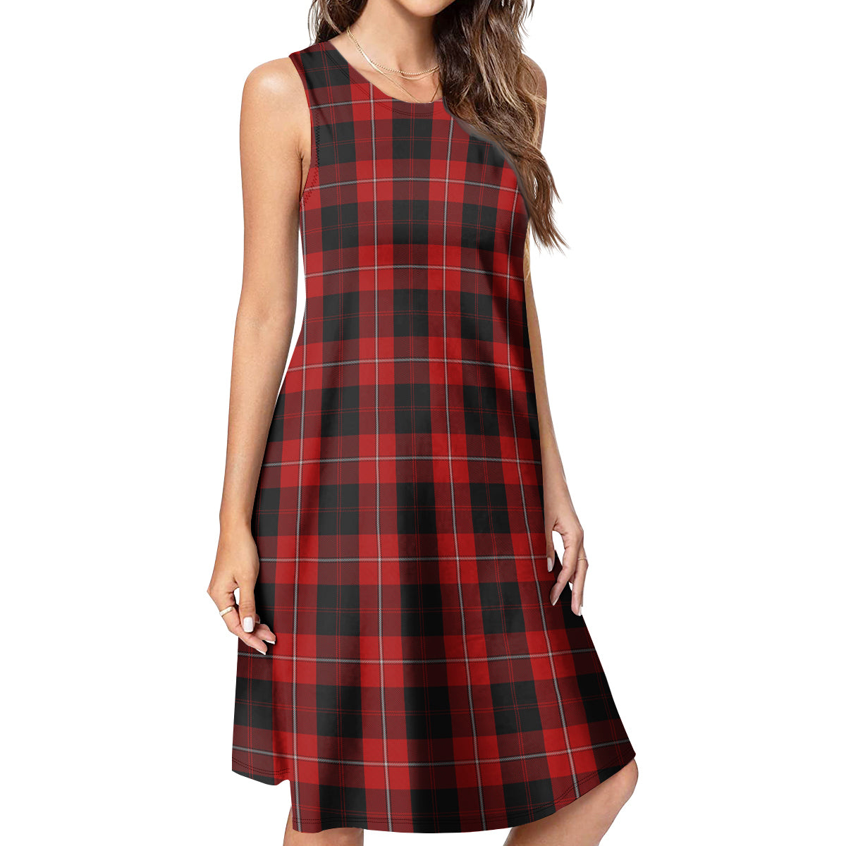 Cunningham Tartan Womens Casual Dresses - Tartanvibesclothing