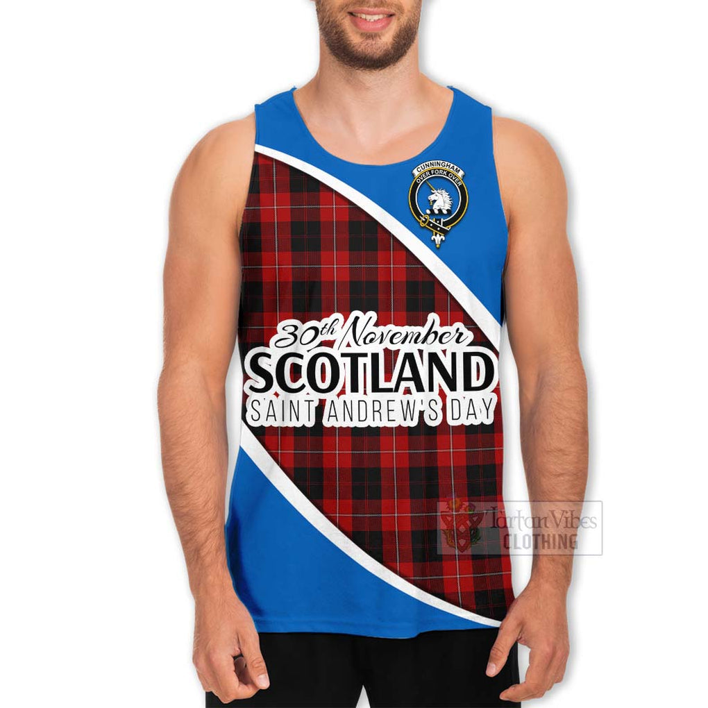 Tartan Vibes Clothing Cunningham Family Crest Tartan Men's Tank Top Celebrate Saint Andrew's Day in Style