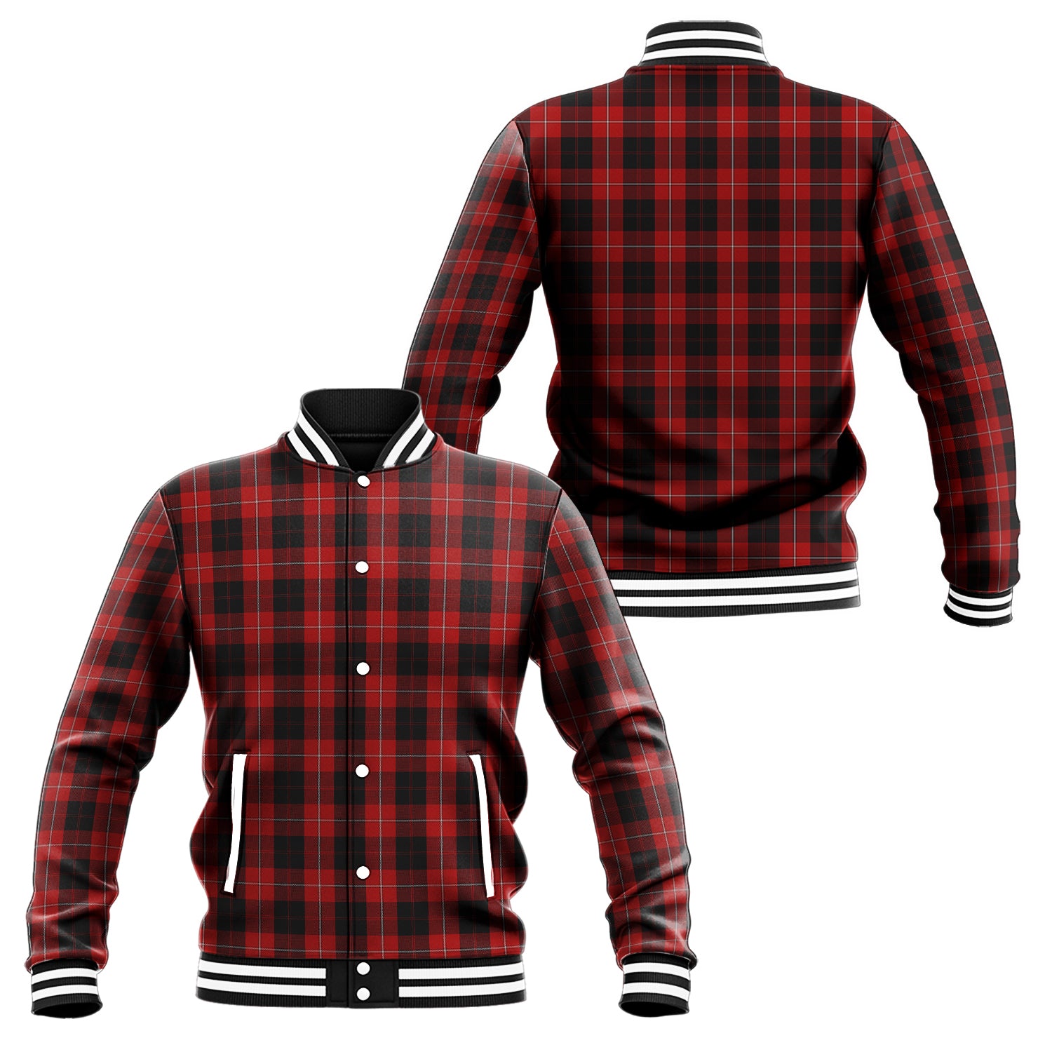 Cunningham Tartan Baseball Jacket Unisex - Tartan Vibes Clothing