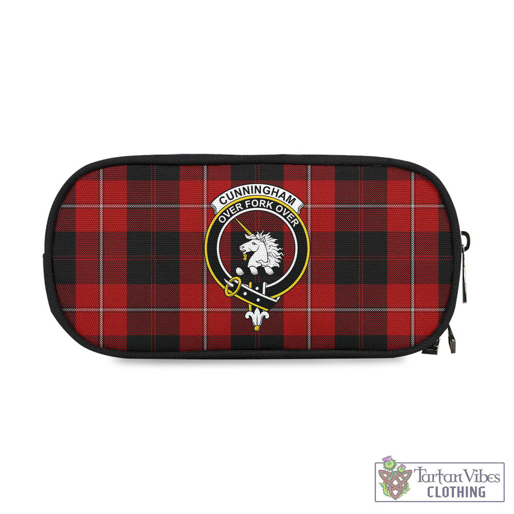 Tartan Vibes Clothing Cunningham Tartan Pen and Pencil Case with Family Crest