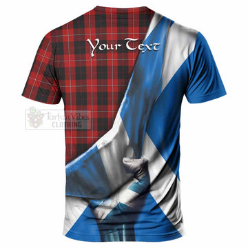 Cunningham Tartan T-Shirt with Family Crest Scotland Patriotic Style