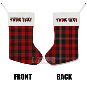 Cunningham Tartan Christmas Stocking with Personalized Text