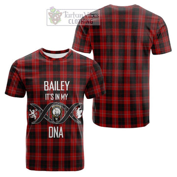 Cunningham Tartan Cotton T-shirt with Family Crest DNA In Me Style