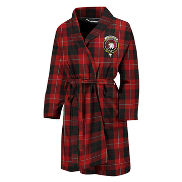 Cunningham Tartan Bathrobe with Family Crest