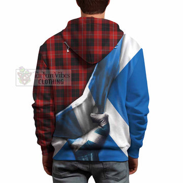 Cunningham Tartan Hoodie with Family Crest Scotland Patriotic Style