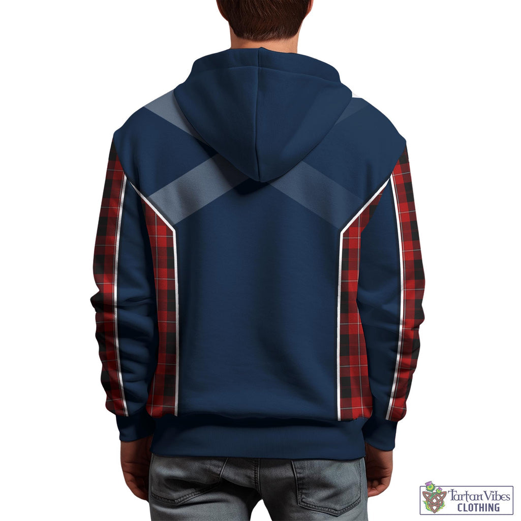 Tartan Vibes Clothing Cunningham Tartan Hoodie with Family Crest and Scottish Thistle Vibes Sport Style