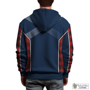 Cunningham Tartan Hoodie with Family Crest and Scottish Thistle Vibes Sport Style